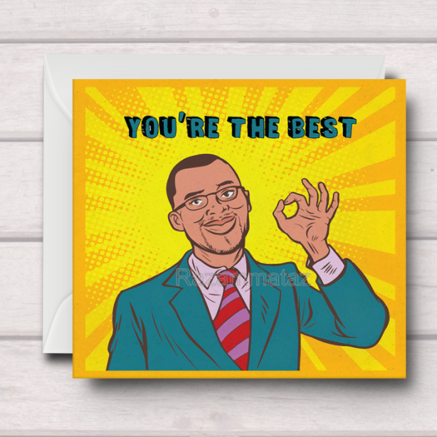Black Man - You're The Best Card
